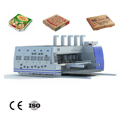 a máquina de impressão corrugada, cartão ondulado 4 cores printer&amp;slotter&amp;rotary morre cortador