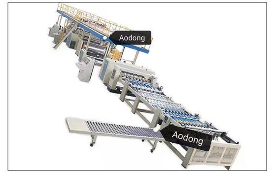 Linha de produção máquina de fabricação do cartão ondulado 5 dobras