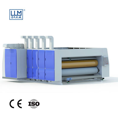 O ISO corrugou a máquina de impressão da caixa, imprimindo entalhando a máquina cortando