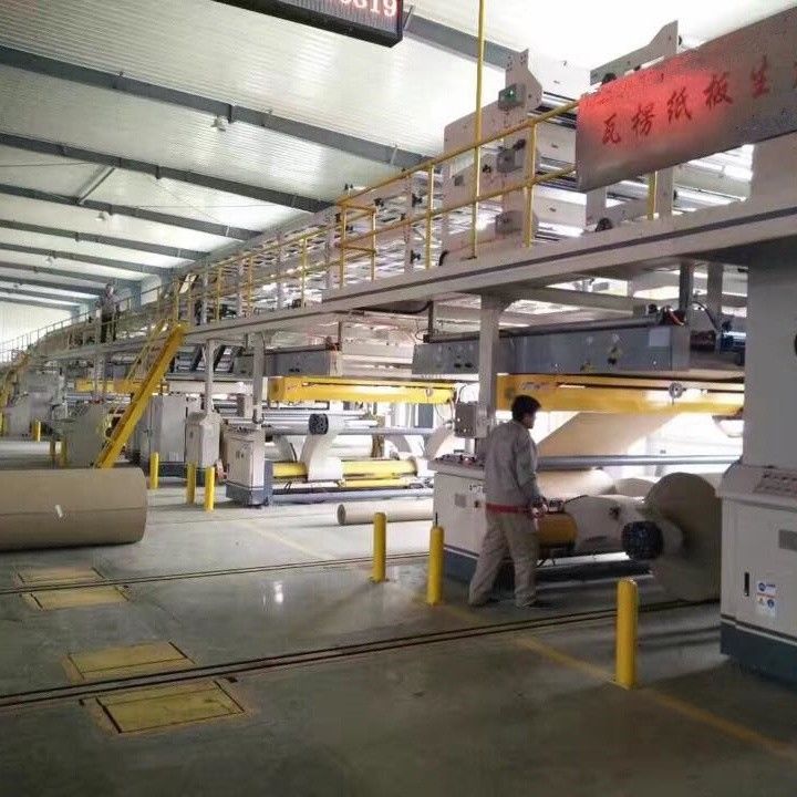 200m/Min Paperboard Production Line, planta automática da corrugação de 5 dobras